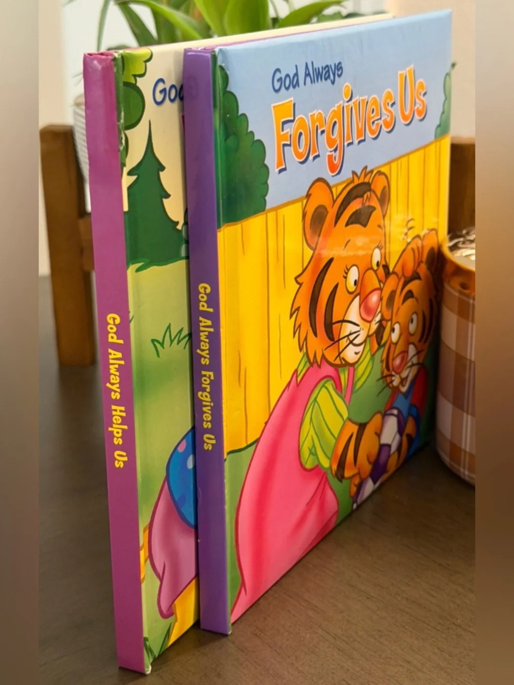 Set of 2 Kids Books~God Always Helps Us & God Always Forgives us